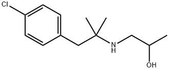 1-[(p-Chloro-α,α-dimethylphenethyl)amino]-2-propanol Struktur