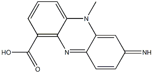 7-Amino-1-carboxylato-5-methylphenazin-5-ium 结构式
