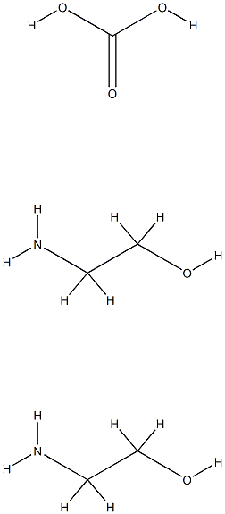 CARBONIC ACID, COMPOUND WITH 2-AMINOETHANOL (1:2), 21829-52-7, 结构式