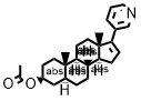 Androst-16-en-3-ol, 17-(3-pyridinyl)-, acetate (ester),(3β,5α)- Structure