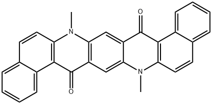 7,16-二氢-7,16-二甲基苯并[A]苯并[5,6]喹啉并[3,2-I]吖啶-9,18-二酮, 222402-86-0, 结构式