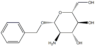 Benzyl 2-amino-2-deoxy-β-D-glucopyranoside 结构式