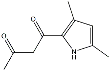 1-(3,5-二甲基-1H-吡咯-2-基)-1,3-丁二酮,22511-75-7,结构式