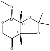 2,3-O-(1-Methylethylidene)-β-L-erythropentopyranosid-4-ulose Methyl Ether Structure