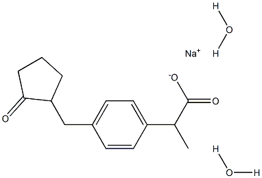ロキソプロフェンナトリウム二水和物 化学構造式