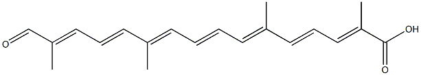 8'-オキソ-8,8'-ジアポ-ψ,ψ-カロテン-8-酸 化学構造式
