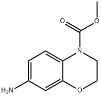 7-氨基-2,3-二氢-4H-1,4-苯并嗪-4-羧酸甲酯, 233775-56-9, 结构式