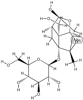 8-O-去苯甲酰基芍药甙,23532-11-8,结构式
