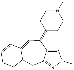 9,10-Dihydro-2-methyl-4-(1-methyl-4-piperidylidene)-4H-benzo[5,6]cyclohept[1,2-d]oxazole|