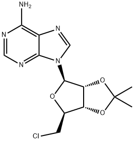 5′-Chloro-5′-deoxy-2′,3′-O-isopropylideneadenosine 化学構造式