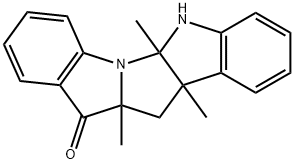 6,10b,11,11a-Tetrahydro-5a,10b,11a-trimethylpyrrolo[1,2-a:5,4-b']diindol-12(5aH)-one Structure