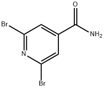 2,6-dibromo-4-carboxamidopyridine 化学構造式