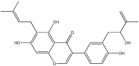 鱼藤属异黄酮 B,246870-75-7,结构式
