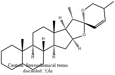 (25R)-5α-Spirost-23-ene 结构式