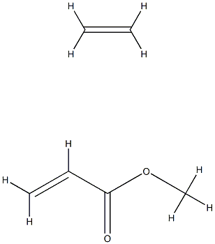 丙烯酸甲酯与乙烯的聚合物, 25103-74-6, 结构式