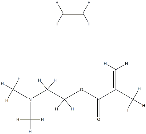 2-Propenoic acid, 2-methyl-, 2-(dimethylamino)ethyl ester, polymer with ethene Structure