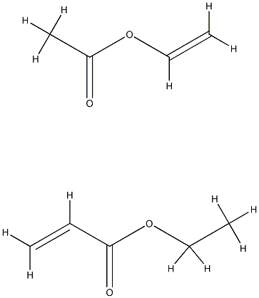 2-Propenoic acid, ethyl ester, polymer with ethenyl acetate Structure