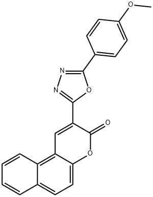 252551-76-1 2-[5-(4-methoxyphenyl)-1,3,4-oxadiazol-2-yl]-3H-benzo[f]chromen-3-one