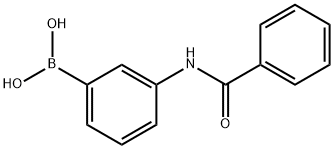N-(苯甲酰基)-3-氨基苯硼酸 结构式