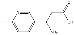 3-Pyridinepropanoicacid,-bta--amino-6-methyl-(9CI) Structure