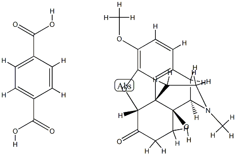 4,5alpha-epoxy-14-hydroxy-3-methoxy-17-methyl-6-oxomorphinan hydrogen terephthalate Structure