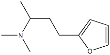 N,N,α-トリメチル-2-フラン-1-プロパンアミン 化学構造式