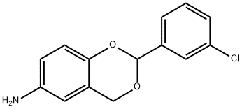 1,3-Benzodioxan-6-amine,2-(m-chlorophenyl)-(8CI) Structure