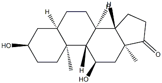 3α,11α-Dihydroxy-5β-androstan-17-one Structure