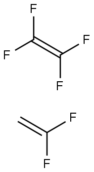 Ethene, tetrafluoro-, polymer with 1,1-difluoroethene Struktur