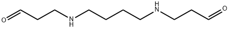 N,N'-bis(3-propionaldehyde)-1,4-diaminobutane Struktur