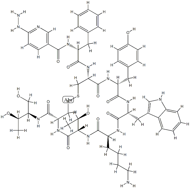 HYNIC-TOC trifluoroacetate 化学構造式