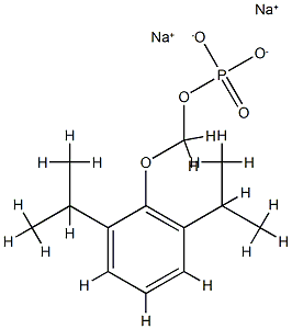 FOSPROPOFOL DISODIUM (AQUAVAN) Structure