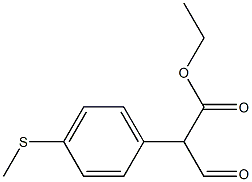 Benzeneacetic acid, .alpha.-forMyl-4-(Methylthio)-, ethyl ester Structure