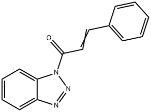 1-(3-PHENYL-2-PROPENOYL)-1H-BENZOTRIAZO& Struktur