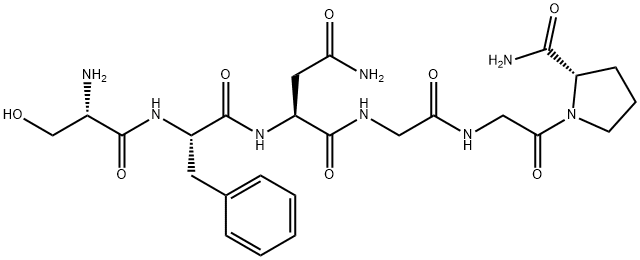 SER-PHE-ASN-GLY-GLY-PRO-NH2, 261521-21-5, 结构式