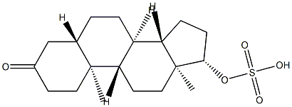 5α-Dihydrotestosterone sulfate 结构式