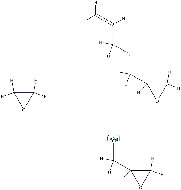 POLY(EPICHLOROHYDRIN-CO-ETHYLENE OXIDE-CO-ALLYL GLYCIDYL ETHER) Struktur