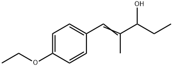1-Penten-3-ol,1-(4-ethoxyphenyl)-2-methyl-(9CI) 化学構造式