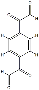 2,2′-(1,4-フェニレン)ジグリオキサール 化学構造式
