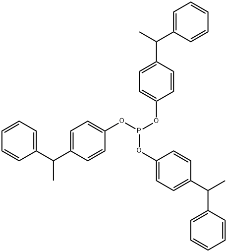 Phosphorous acid tris[4-(α-methylbenzyl)phenyl] ester 结构式