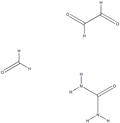 Urea, polymer with ethanedial and formaldehyde 结构式