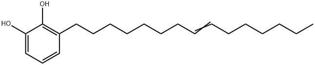3-(8-ペンタデセニル)-1,2-ベンゼンジオール 化学構造式