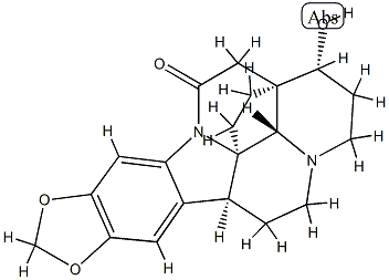 17,18-Dihydro-17β-hydroxy-10,11-[methylenebis(oxy)]schizogalan-14-one Structure