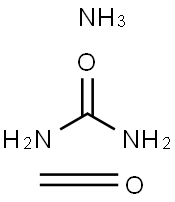 Ammonia, urea, formaldehyde polymer Struktur