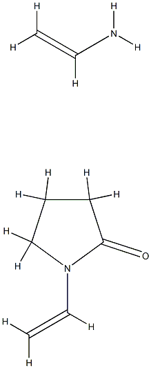 vinylpyrrolidone-vinylamine copolymer Struktur
