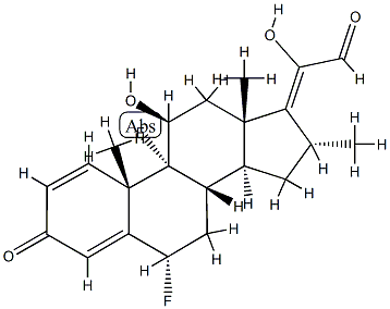 FluMethasone-17,20 21-Aldehyde Structure