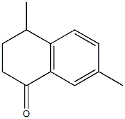 1，6-Dimethyl-4-keto-tetrahydronaphthalene Structure