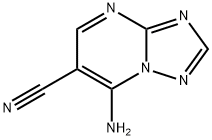 7-amino[1,2,4]triazolo[1,5-a]pyrimidine-6-carbonitrile(SALTDATA: FREE) Structure