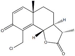 (3S)-3aβ,5,5a,9bα-Tetrahydro-3β,5aα-dimethyl-9-(chloromethyl)naphtho[1,2-b]furan-2,8(3H,4H)-dione|