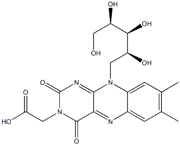 3-carboxymethylriboflavin 化学構造式